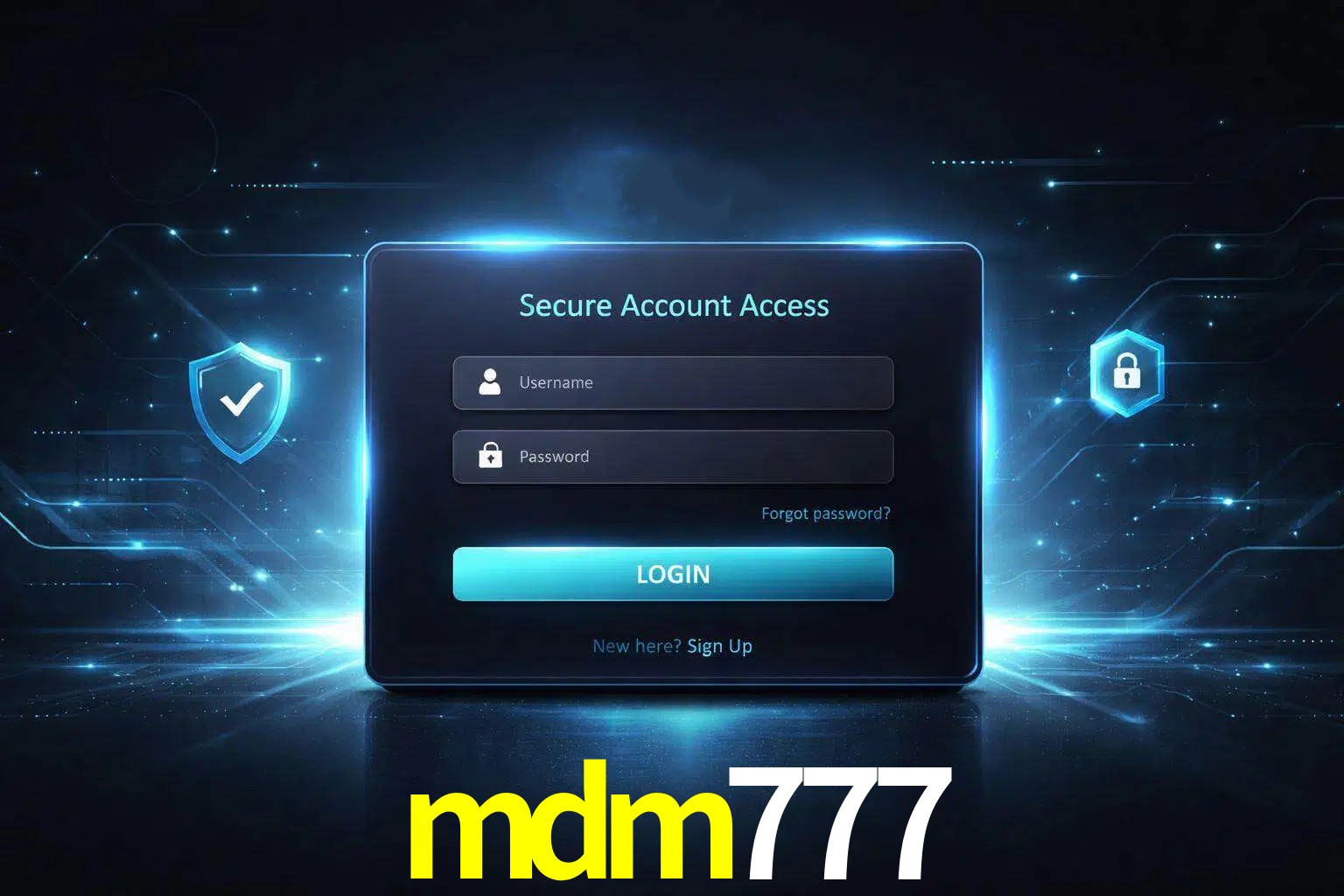 Pantalla de inicio de sesión de cuenta mdm777 para usuarios en México