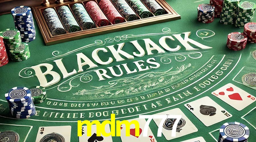 Escena dinámica inspirada en casino con iluminación mdm777, cartas, fichas e íconos de juegos digitales en un espacio moderno de juegos.